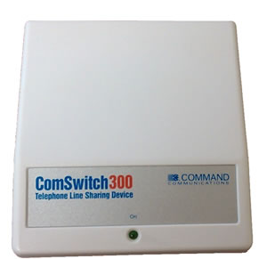 Command Communications 3-Port Phone/Fax Modem Line Sharing Device 3500 Comswitch